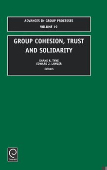 Hardcover Group Cohesion, Trust and Solidarity Book