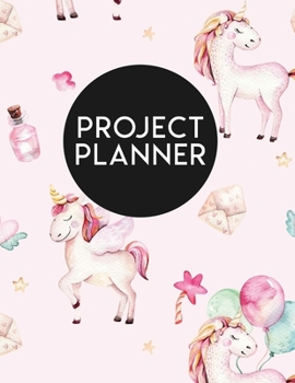 Paperback Project Planner: Unicorn 2020 Planner Focus Weekly Monthly Book