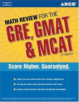 Paperback Math Review for the GRE, GMAT & MCAT Book