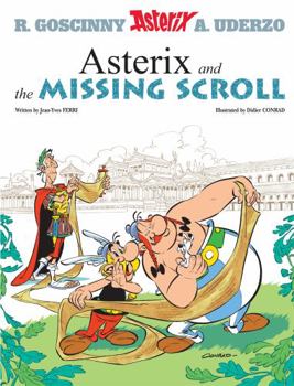 Paperback Asterix and the Missing Scroll Book