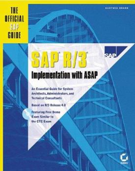 Hardcover SAP R/3 Implementation with ASAP: The Official SAP Guide [With Contains a Test Engine for Technical Training...] Book