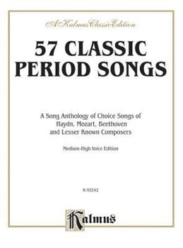 Paperback 57 Classic Period Songs: Medium High Voice Book