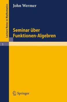 Paperback Seminar Über Funktionen - Algebren [German] Book
