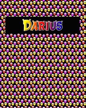 Paperback 120 Page Handwriting Practice Book with Colorful Alien Cover Darius: Primary Grades Handwriting Book