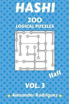 Paperback Hashi Logical Puzzles 11x11 - 200 vol. 3 Book