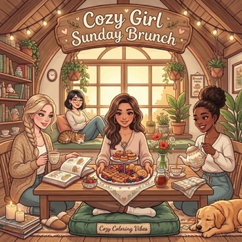 Cozy Girl Sunday Brunch: Cute Comfy Homebody Coloring Book for Adults & Teens | Easy Bold Line Hygge Design & Relaxing Home Scenes, Daily Good Vibe ... Art Screen-Free Gift (Cozy Girl Collection)