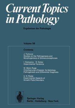 Paperback Current Topics in Pathology: Ergebnisse Der Pathologie Book