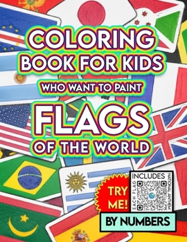 Paperback Coloring Books for Kids: Flags of the world by numbers Book