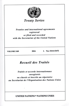 Paperback Treaty Series 3109 Book