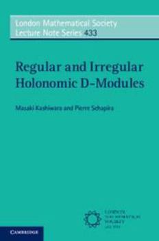 Digital Download Regular and Irregular Holonomic D-Modules Book