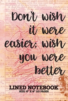 Lined Notebook Size: 6 X 9 110 Pages : Lined Notebook College Ruled, Lined Notebook Paper College Ruled, Notebook Paper and Journals, Notebook Paper College Ruled, School Notebook College Ruled, Schoo