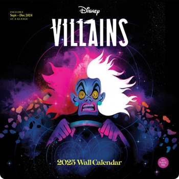 Calendar Disney Villains 2025 Wall Calendar Book