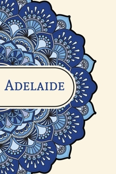 Mandala Notebook with Personalized Monogram Adelaide: A personalized monogram notebook just for you!