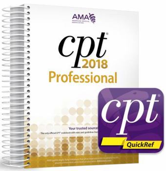 Paperback CPT 2018 Professional Codebook and CPT Quickref App Package Book