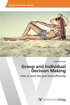 Paperback Group and Individual Decision Making Book