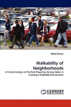 Paperback Walkability of Neighborhoods Book