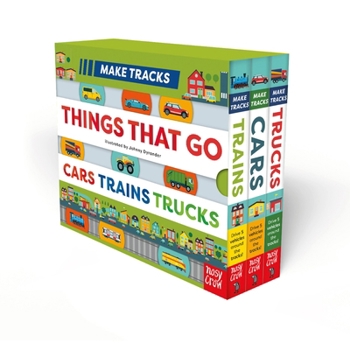 Board book Make Tracks: Things That Go Boxed Set: Cars, Trains, Trucks Book