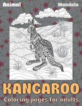 Paperback Mandala Coloring pages for Adults - Animal - Kangaroo Book