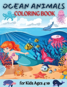 Paperback Ocean Coloring Book: Cute Ocean Animals Book