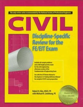 Paperback Civil Discipline-Specific Review for the FE/EIT Exam Book