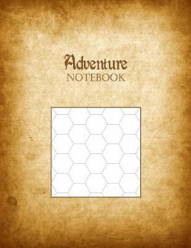 Paperback Adventure Notebook: 1" Hexagonal Graph Paper Rule Book