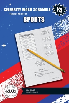 Paperback Celebrity Word Scramble Famous Names in Sports Book