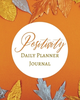 Paperback Positivity Daily Planner Journal - Pastel Orange Ginger Honey - Abstract Contemporary Modern Design - Art Book