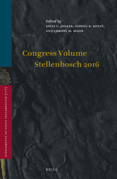 Hardcover Congress Volume Stellenbosch 2016 Book