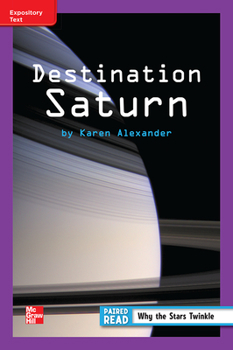 Spiral-bound Reading Wonders Leveled Reader Destination Saturn: Ell Unit 3 Week 3 Grade 3 Book