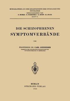 Paperback Die Schizophrenen Symptomverbände [German] Book