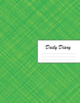 Daily Diary: Blank 2020 Journal Entry Writing Paper for Each Day of the Year | Crosshatch Pattern Graphic Design Green | January 20 - December 20 | ... Your Life, Set Goals & Get Things Done