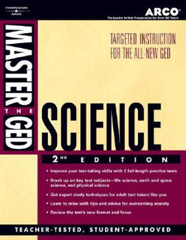 Paperback Arco Master the GED Science Book