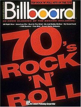 Paperback Billboard Top Rock 'n' Roll Hits Of The 70's (Piano Vocal Guitar) Book