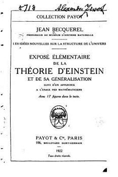 Paperback Les idées nouvelles sur la structure de l'univers, exposé élémentaire de la Théorie d'Einstein [French] Book