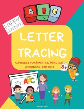 Paperback Letter tracing workbook: Handwriting practice workbook for preschool and kindergarten kids age 3-5 to learn tracing, writing, and reading lette Book