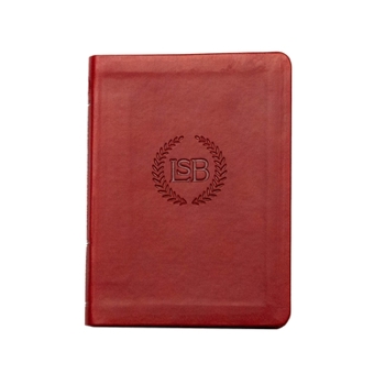 Imitation Leather Legacy Standard Bible, New Testament with Psalms and Proverbs LOGO Edition - Burgundy Faux Leather Book