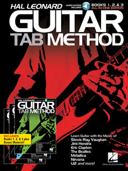 Paperback Hal Leonard - Guitar Tab Method Books 1 2 and 3 All-In-One Beginner Guitar Lesson Book with Tabs and Online Audio Book