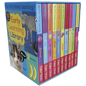 Hardcover Early Learning Library: Box Set 10 Board Books for Kids Book