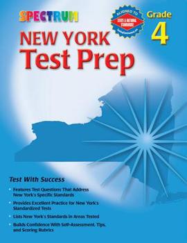 Paperback New York Test Prep, Grade 4 (Spectrum) Book