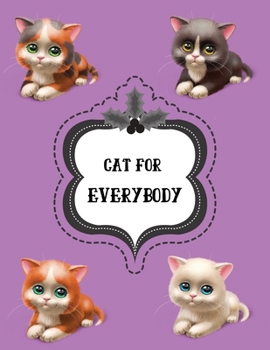 Cat For Everybody: Best Christmas Blank Lined Notebook Journal, Notebook Gift 110 pages 8.5 x 11'' Blank Lined Journal - ... - for Journalism, Notes, Composition Book