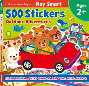 Paperback Play Smart 500 Stickers Outdoor Adventures Book