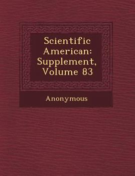 Paperback Scientific American: Supplement, Volume 83 Book