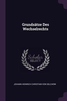 Paperback Grundsätze Des Wechselrechts Book