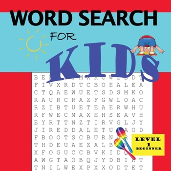Paperback Word Search for Kids Level 1 [Large Print] Book