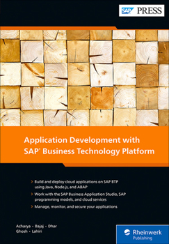 Hardcover Application Development with SAP Business Technology Platform Book