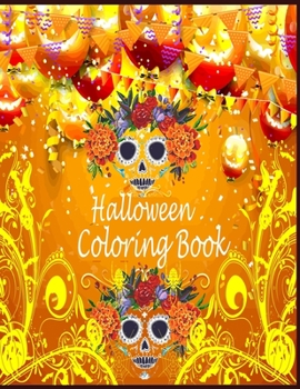 Halloween coloring Book: Halloween Coloring Book For Adult Relaxation: Halloween designs, jack-o-lanterns, witches, haunted, house, skeletons, owls, ... halloween coloring book gift for men women.