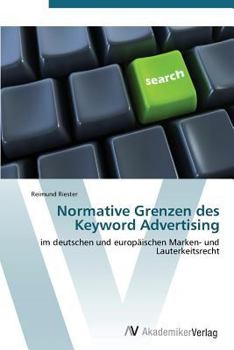 Paperback Normative Grenzen des Keyword Advertising [German] Book