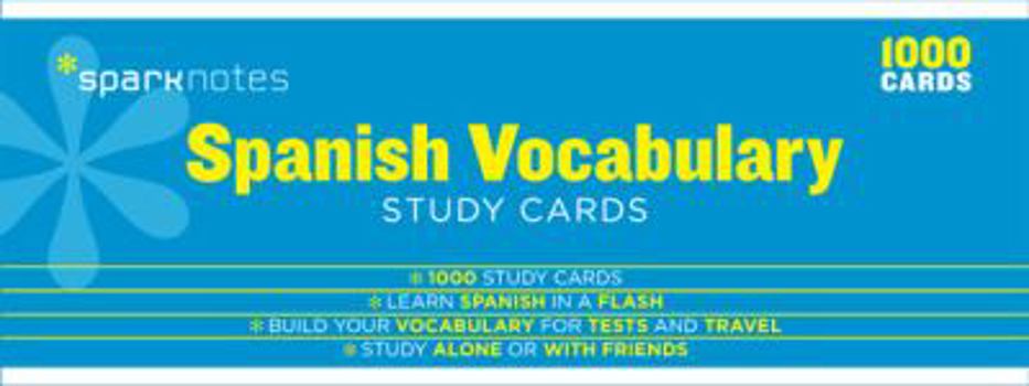 Cards Spanish Vocabulary Sparknotes Study Cards: Volume 18 Book