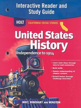 Paperback Holt United States History: Interactive Reader Study Guide Grades 6-8 Beginnings to 1914 Book