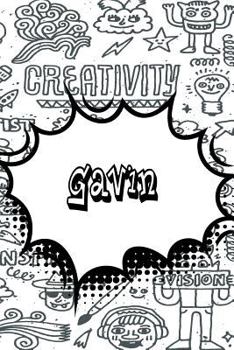 Paperback Gavin: Personalized Doodle Isometric Dot Paper Notebook Featuring 120 Pages 6x9 Book